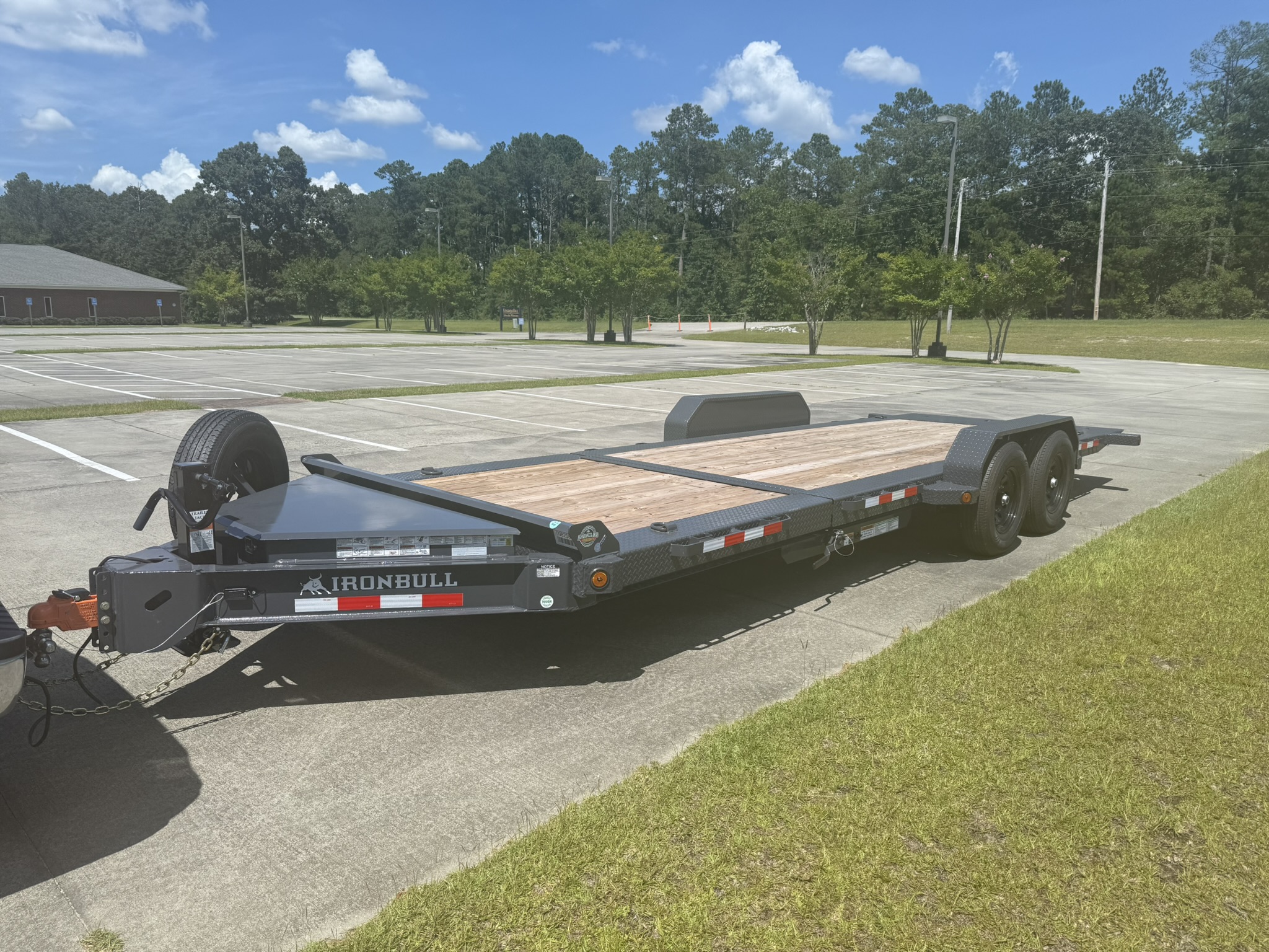 IronBull 7x22 Partial Tilt tilt deck trailer for rent in Waxhaw NC - Photo 1 of 10